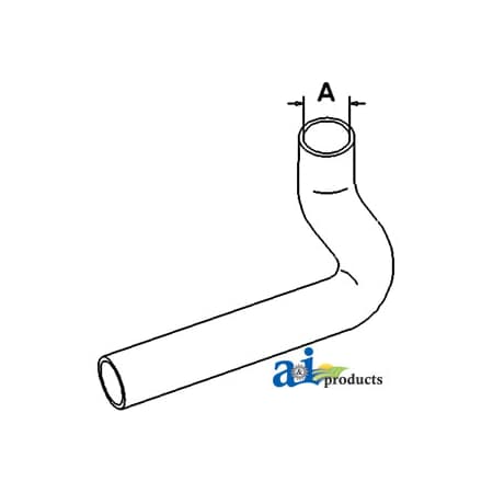 A & I Products Radiator Hose, Upper 11" x6" x5" A-C5NN8260D